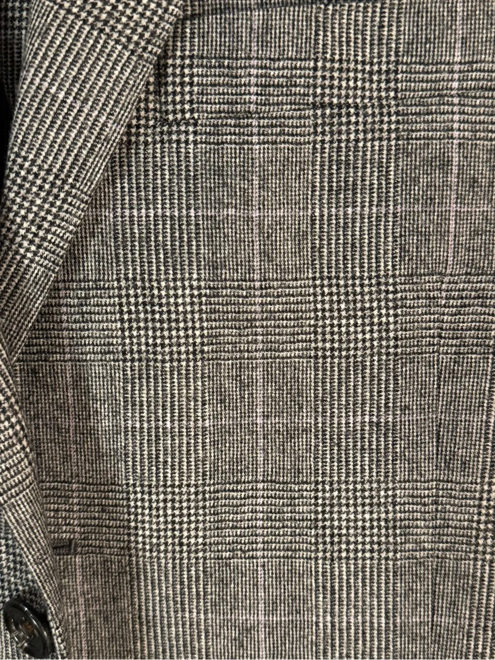 Men's Gray Windowpane single breasted suit